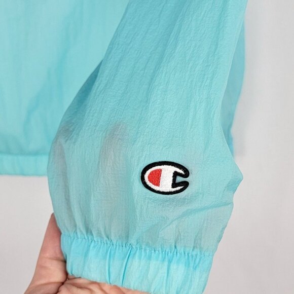 Champion Mens Packable Manorak Colorblock Windbreaker Jacket Size Small Pullover - Picture 8 of 16